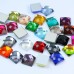 DZ-1038 colorful crystal flat back pendant stones for jewelry making
